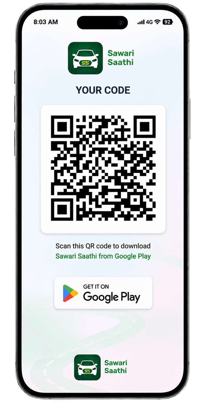 Sawari Saathi Android QR